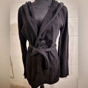 Lucky Brand black 100% cotton terry cardigan. Size M. NWOT